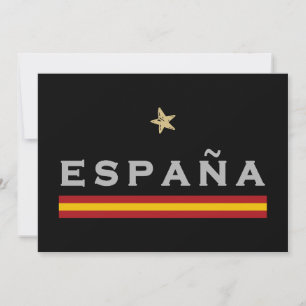 Invitation Espagne maillot de football drapeau espagnol