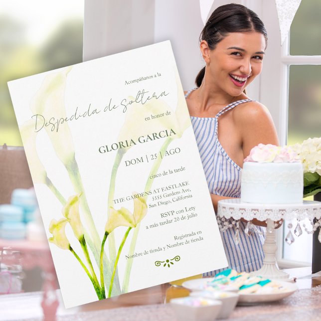 Invitation Espagnol, Despedida Soltera Flores, Fête des marié (Créateur téléchargé)