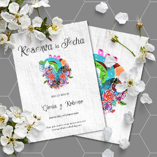 Invitation Espagnol Rustique Coeur Mexicain Mariage Enregistr