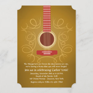 Invitation espagnole de guitare