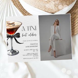 Invitation Espresso Martini Tini Bit Anniversaire Photo