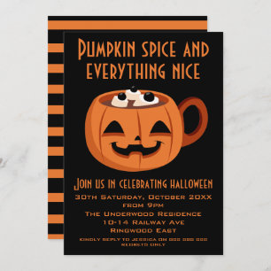 Invitation ESPRIT citrouille ET TOUT LE BEAU HALLOWEEN