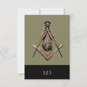 Invitation Esprit maçonnique (or)