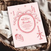 Esquisse Baby shower de l'arrière-plan