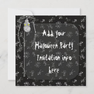 Invitation Esquisses d'invitations à la fête d'Halloween