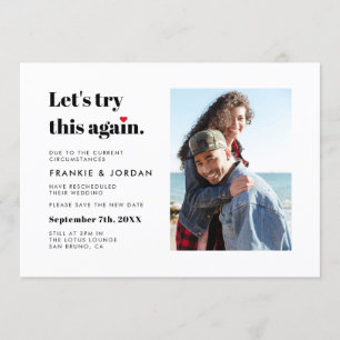 Invitation Essayons Cette Nouvelle Fois Le Mariage Modifie La