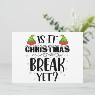 Invitation Est-ce Noël Pause, Mais Drôle Enseignant De Vacanc