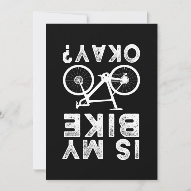 Invitation Est Mon Vélo Ok MTB BMX Vélo Vélo Vélo Cadeau (Devant)