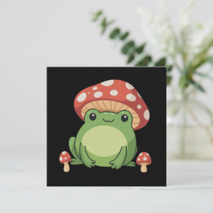Invitation esthétique grenouille cottagecore jolie grenouille