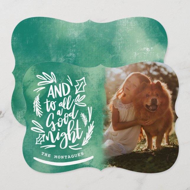 INVITATION ET À TOUS UNE BONNE NUIT (Devant / Derrière)