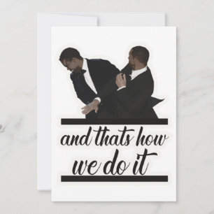 Invitation Et c'est comme ça que nous le faisons (décrit) que