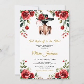 Invitation Et les voilà à l'autel ! Thème Derby