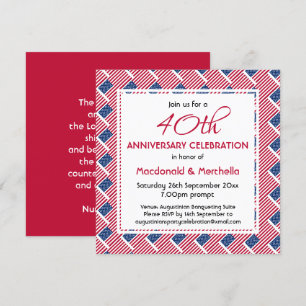 Invitation ÉTATS-UNIS DRAPEAU Personnalisé Anniversaire Célé