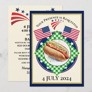 Invitation États-Unis patriotiques