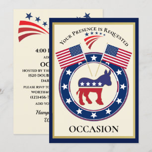 Invitation États-Unis patriotiques