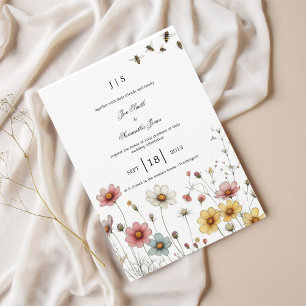 Invitation été fleuri et coloré