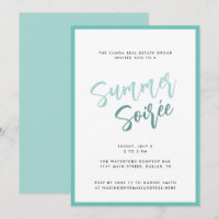 Été Soirée moderne Script Entreprise Fête d'été