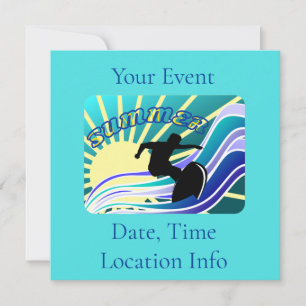Invitation Été Surf Fun Thunder_Cove