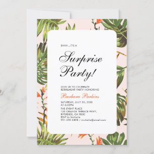 Invitation Été tropical   Parti de retraite surprise moderne