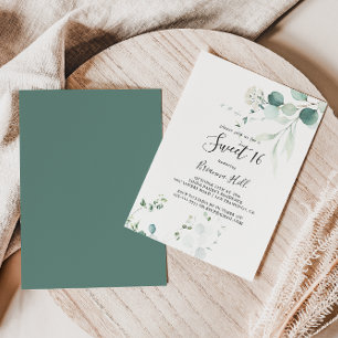 Invitation Été Vert Eucalyptus Doux 16 Anniversaire Fête