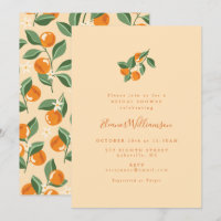 Été Vintage Oranges Boho Fête des mariées naturell