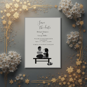 Invitation Eternal Stone couple Boho mariage sans danger date
