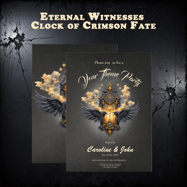 Invitation Eternal Witnesses – Clock of Crimson Fate.  (Créateur téléchargé)