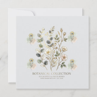 Invitation Ethereal Gold & Sage Botanical Collection