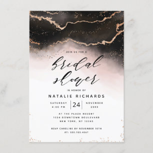 Invitation Ethereal Mist Ombre Blush Pink Moody Fête des mari