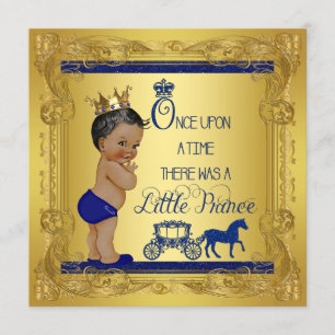 Invitation Ethnic Once upon the Time Prince Baby shower