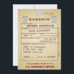 Invitation Étiquette de preuve 50e anniversaire Odd Humour Si<br><div class="desc">Balise de preuve bizarre 50e anniversaire Odd Humour Silly Value invitation. Très drôle pour les amis qui aiment les humours tordus. Comme d'habitude,  toutes les informations peuvent être facilement changées. #50e anniversaire,  #adultparty,  #overthe hill #eviencetag</div>