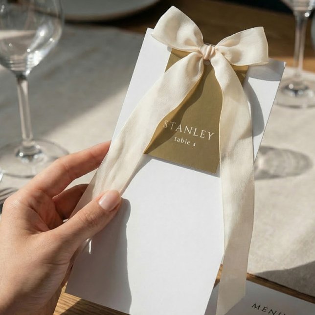 Invitation Étiquettes de nom de mariage de table de menu Cart (Créateur téléchargé)