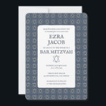 Invitation Étoile de David Tiles Custom Bar Mitzvah B'nai Bat<br><div class="desc">Carte parfaite pour annoncer une bar mitzvah, bat mitzvah ou autre célébration juive ! L'art fait main pour vous ! ENTIÈREMENT PERSONNALISABLE ! Cliquez sur "Personnaliser" ci-dessus pour modifier le texte. Cliquez sur "modifier à l'aide de l'outil de conception" pour ajuster les polices, les couleurs et les placements et pour...</div>