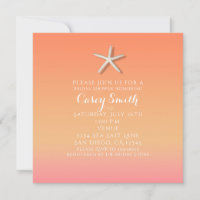Étoile de mer orange et rose Fête prénuptiale d'ét