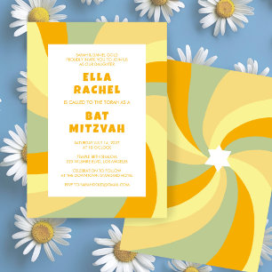 Invitation Étoile de tournage moderne de David Bat mitzvah de