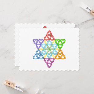 Invitation Étoile Sacrée - Étoile De Vie, 02/3D-CF.