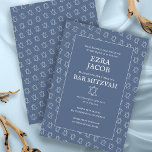 Invitation Étoile simple de David Custom B'nai Bat Bar Mitzva<br><div class="desc">Carte parfaite pour annoncer une bar mitzvah, bat mitzvah ou autre célébration juive ! L'art fait main pour vous ! ENTIÈREMENT PERSONNALISABLE ! Cliquez sur "Personnaliser" ci-dessus pour modifier le texte. Cliquez sur "modifier à l'aide de l'outil de conception" pour ajuster les polices, les couleurs et les placements et pour...</div>