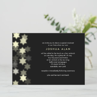 Invitation Étoile vedette de David Bar/Invitation Bat mitzvah