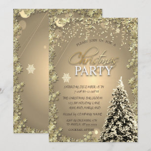 Invitation Étoiles d'Or, Fête de Noël de la société de l'Arbr