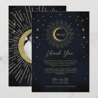 Étoiles dorées Nuit Celeste Soleil éclaté Lune Mer