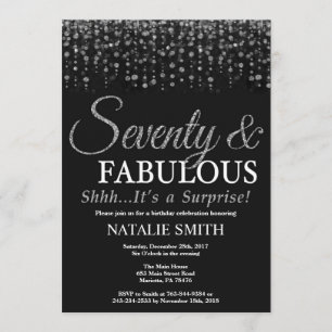 Invitation Étonnez le soixante-dixième anniversaire