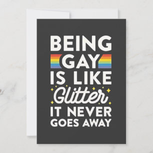 Invitation Être Gay, C'Est Comme La Parties scintillant, Ça N