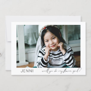 Invitation Être ma demoiselle d'honneur Photo Proposition Cal