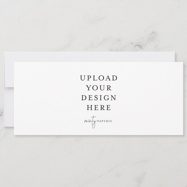 Invitation étroite de 4 po x 9,5 po - Paysage (Devant)