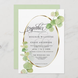 Invitation Eucalyptus BarefootBride™ Springtime moderne