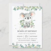 Carte 1er anniversaire Koala -  France