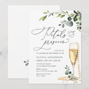 Invitation Eucalyptus Fête des mariées florale PETALS & Prose