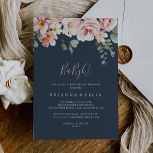 Invitation Eucalyptus Garden BabyQ Baby shower Barbecue