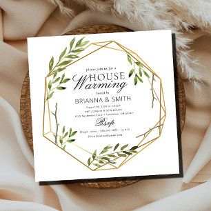 Invitation Eucalyptus Gold Foliage réchauffement ménager