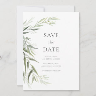 Invitation Eucalyptus gomme Feuille verdure Enregistrer la da
